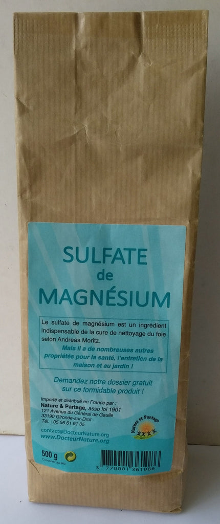 SULFATE DE MAGNESIUM ou Sel d'EPSOM