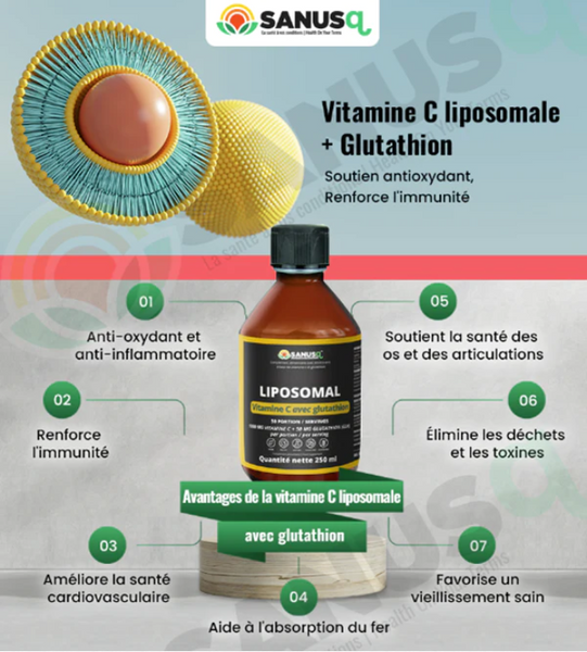 .Vitamine C Liposomale avec Glutathion  -   Sanus Q
