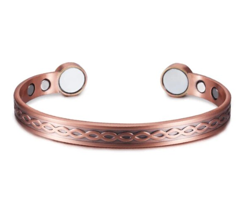 Bracelet cuivre et magnétique - Modèle Jonc / Manchette