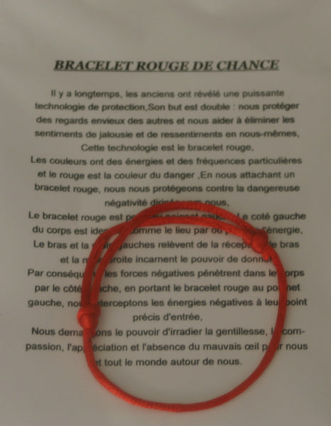 Bracelet Rouge de Chance