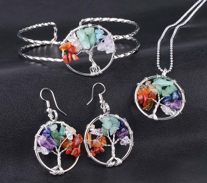 Arbre de Vie  -  Collier, Boucle d'oreille, Bracelet ou Parure