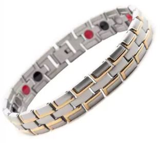 Bracelet magnétique pour soin de santé en acier inoxydable
