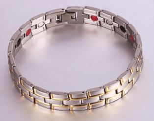 Bracelet magnétique pour soin de santé en acier inoxydable