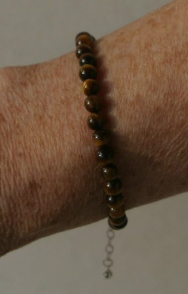 BRACELET Oeil de Tigre   -   Perle naturelle
