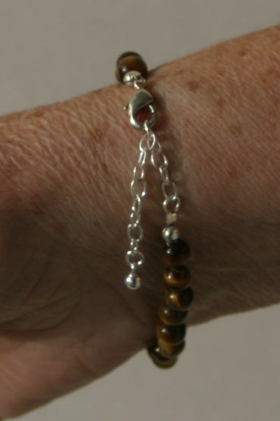 BRACELET Oeil de Tigre   -   Perle naturelle