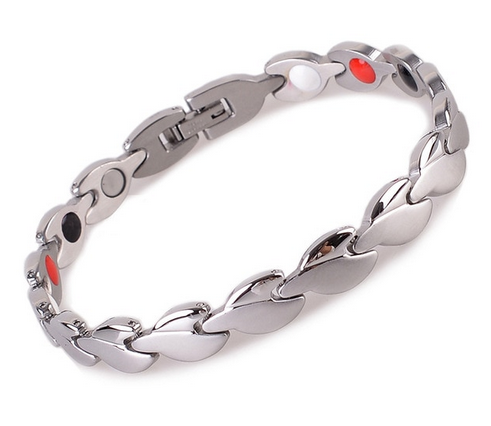 Bracelet magnétique motif Feuille