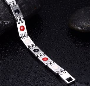 Bracelet magnétique en acier inoxydable