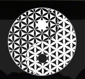 Mandala Fleur de vie Yin Yang Zen - Sticker