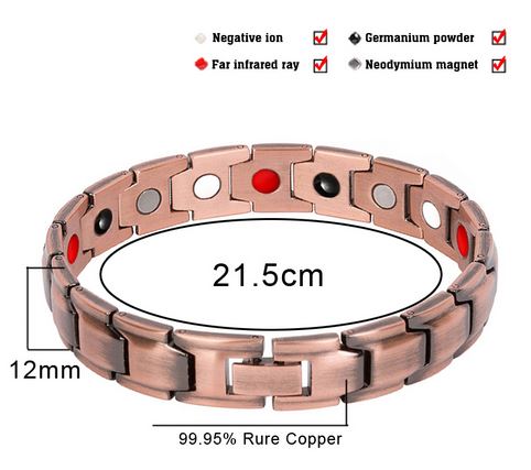 Bracelet magnétique en cuivre
