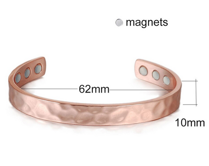 Bracelet cuivre et magnétique - Modèle Jonc / Manchette