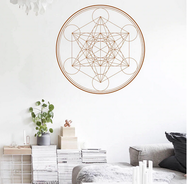 Cube de Metatron géométrie sacrée -  sticker