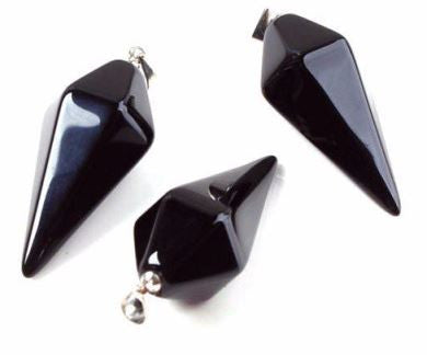 Pendule agate noir